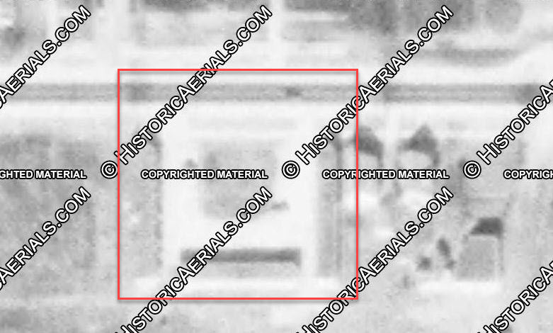 Memory Lane Motel - 1953 Aerial (newer photo)
